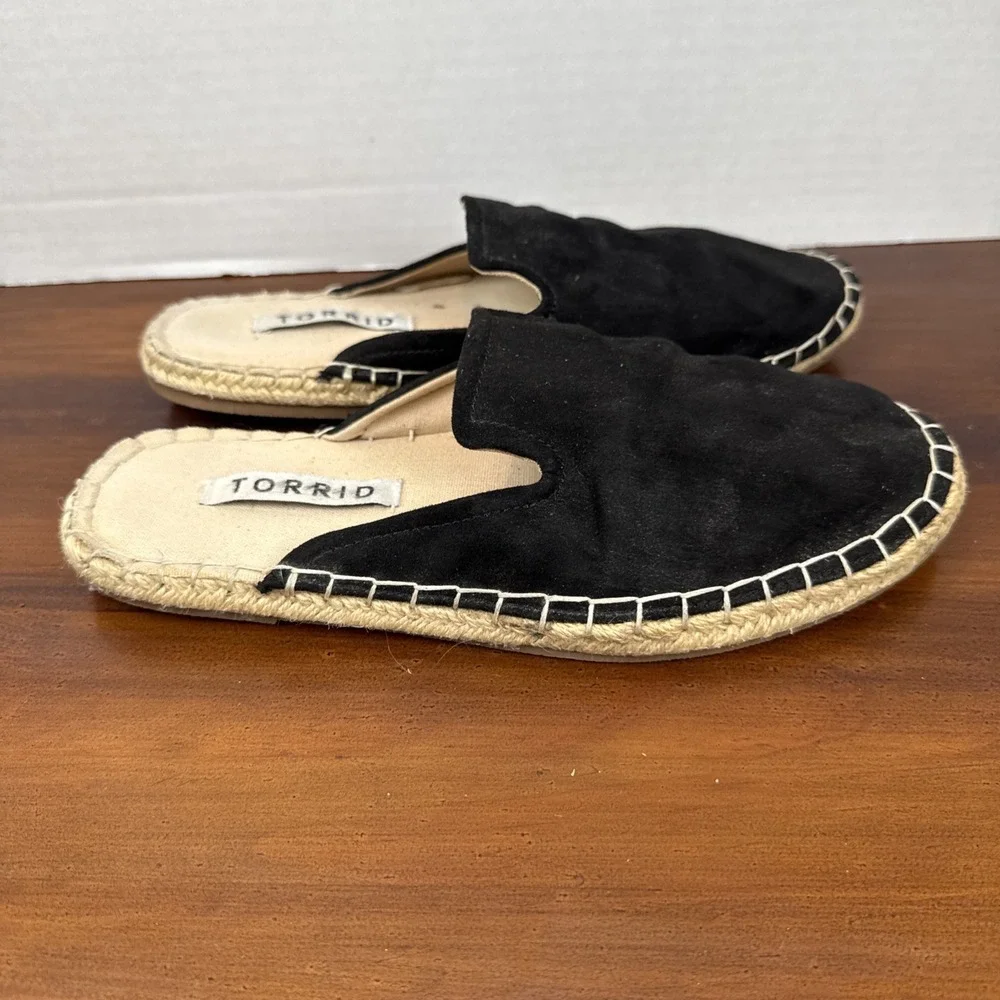 Women's Torrid‎ Black Espadrille Flats Size 7.5WW